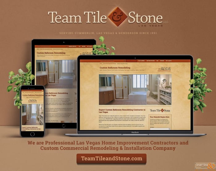 Responsive website design [RWD] for Las Vegas Contractor
