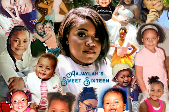Sweet 16 picture party signing board poster