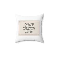 customizable spun polyester square pillow - perfect for home decor & gifts