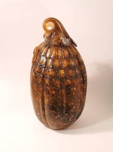 glass pumpkin caramel