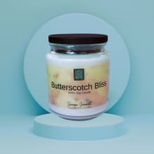 scented soy candle 10oz - butterscotch bliss