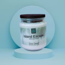 scented soy candle 10oz - island escape