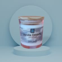scented soy candle 10oz - vanilla dreams