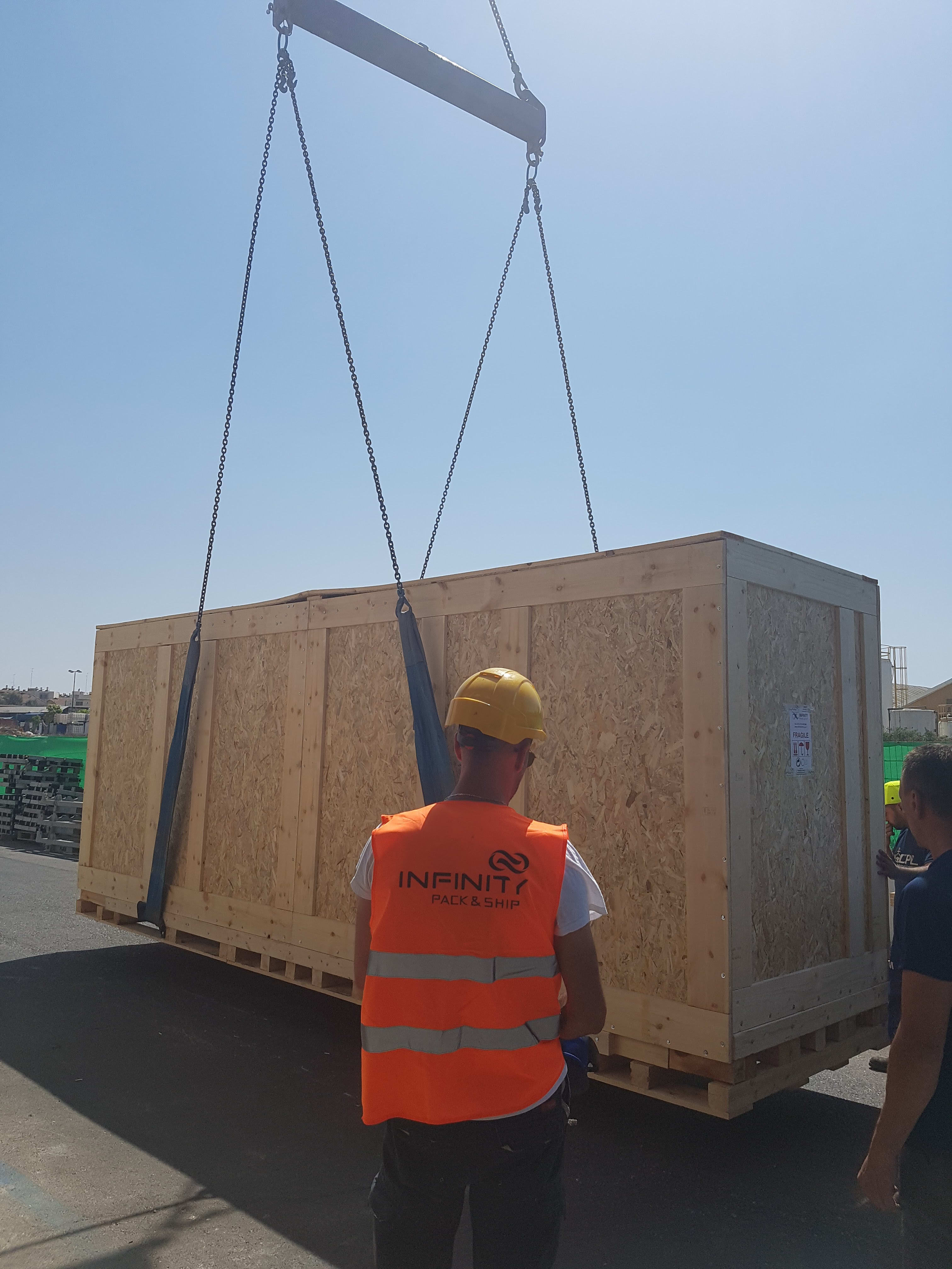 Professional Packing & Industrial Rigging Services - Infinity Pack & Ship InfinityPack & Ship Commercial Logistics Partner Israel