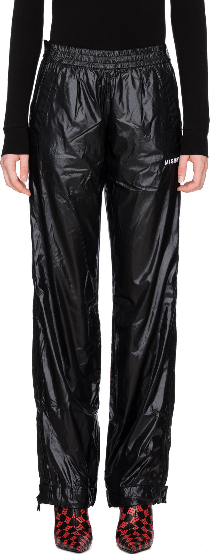 MISBHV: Techno Nylon Tracksuit Pants - Black | influenceu