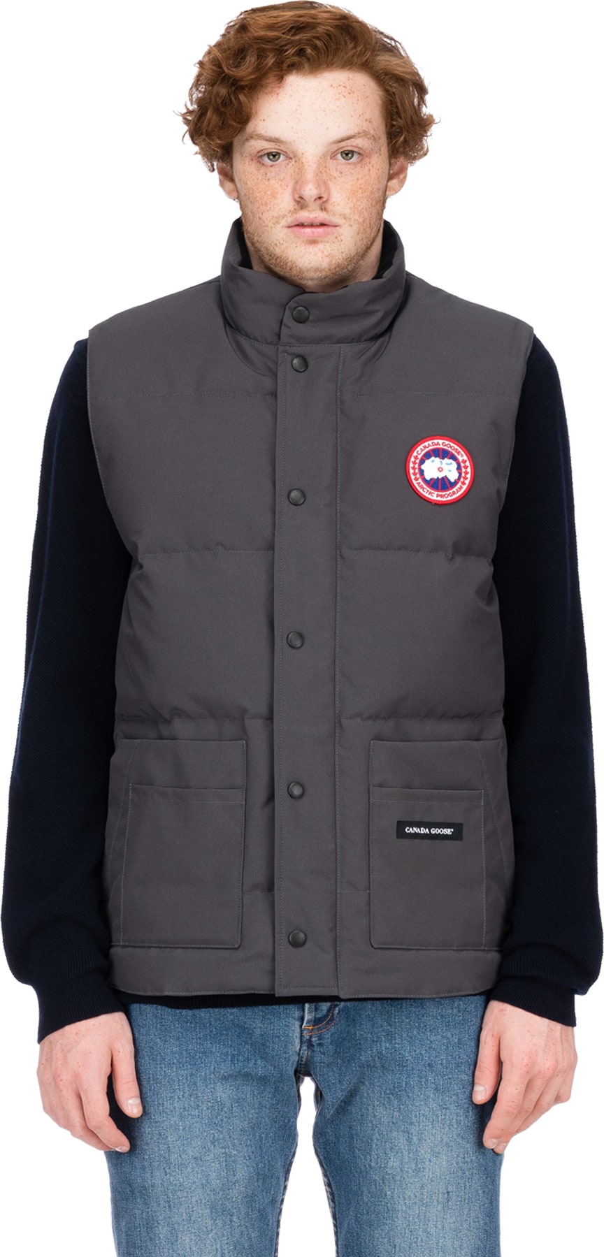 Canada Goose: Freestyle Crew Vest - Graphite | influenceu