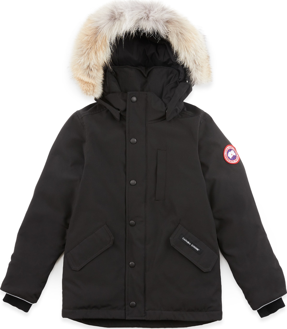 Canada Goose: Youth Logan Parka - Black | influenceu