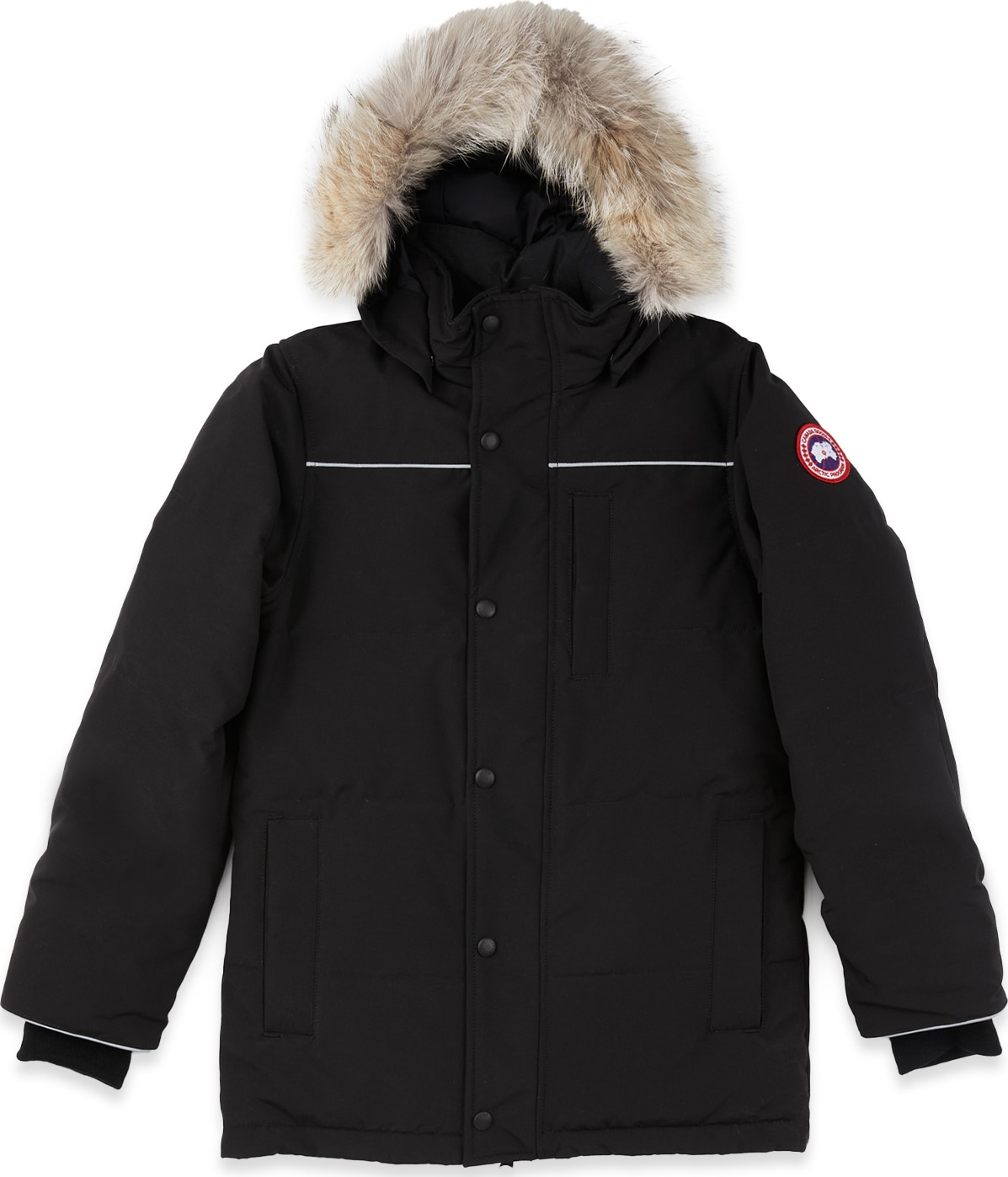 Canada Goose: Youth Eakin Parka - Black | influenceu