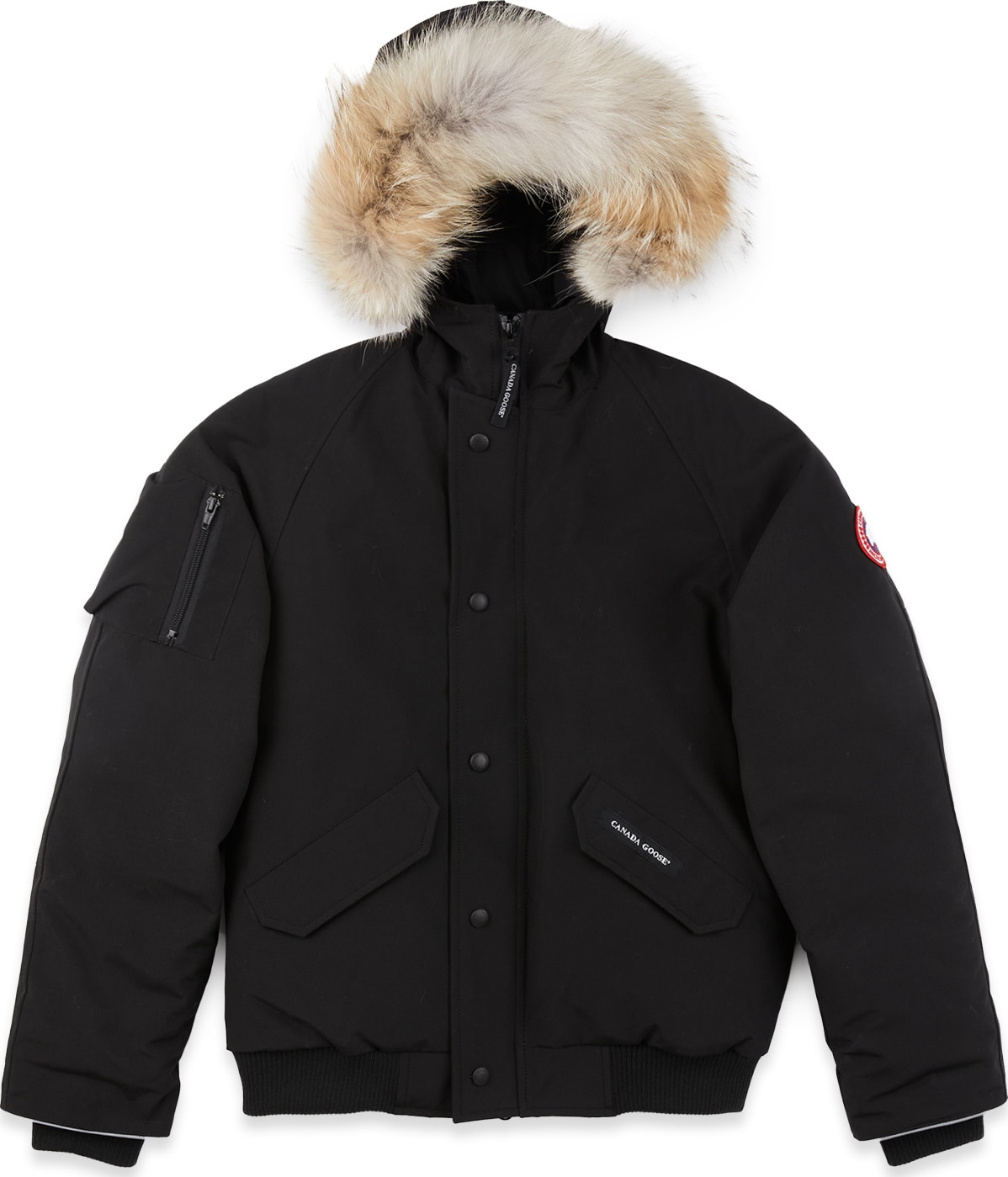 Canada Goose: Youth Rundle Bomber - Black | influenceu