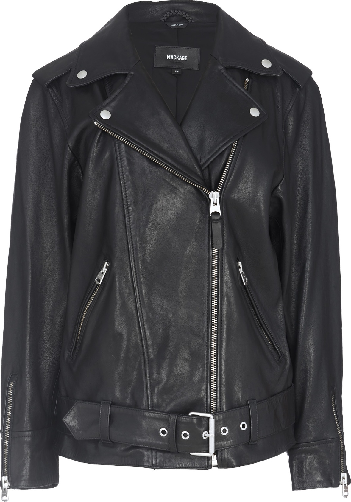 Mackage: Chloe Leather Jacket - Black | influenceu