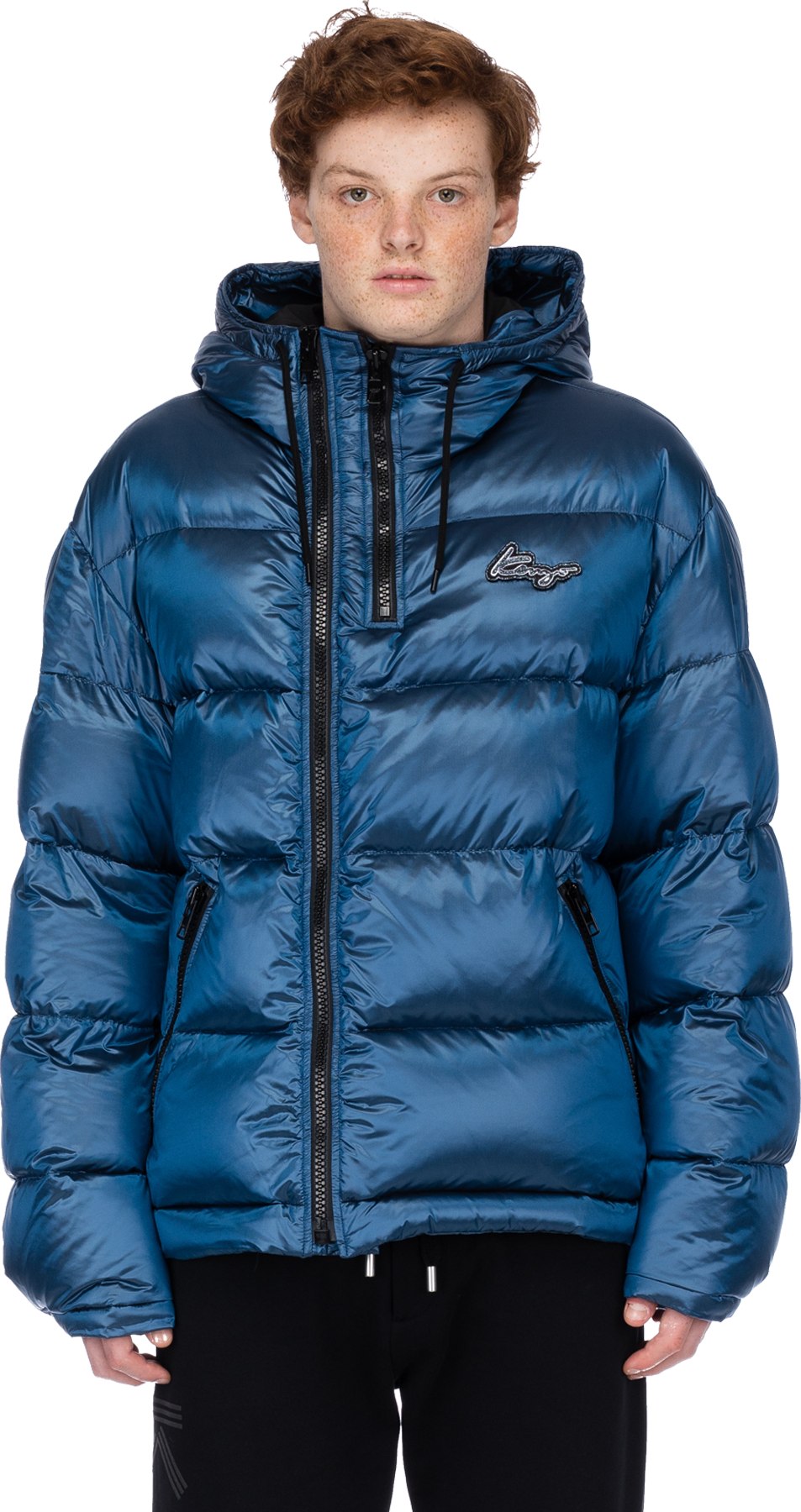 Kenzo: Puffa down Jacket - Navy Blue | influenceu