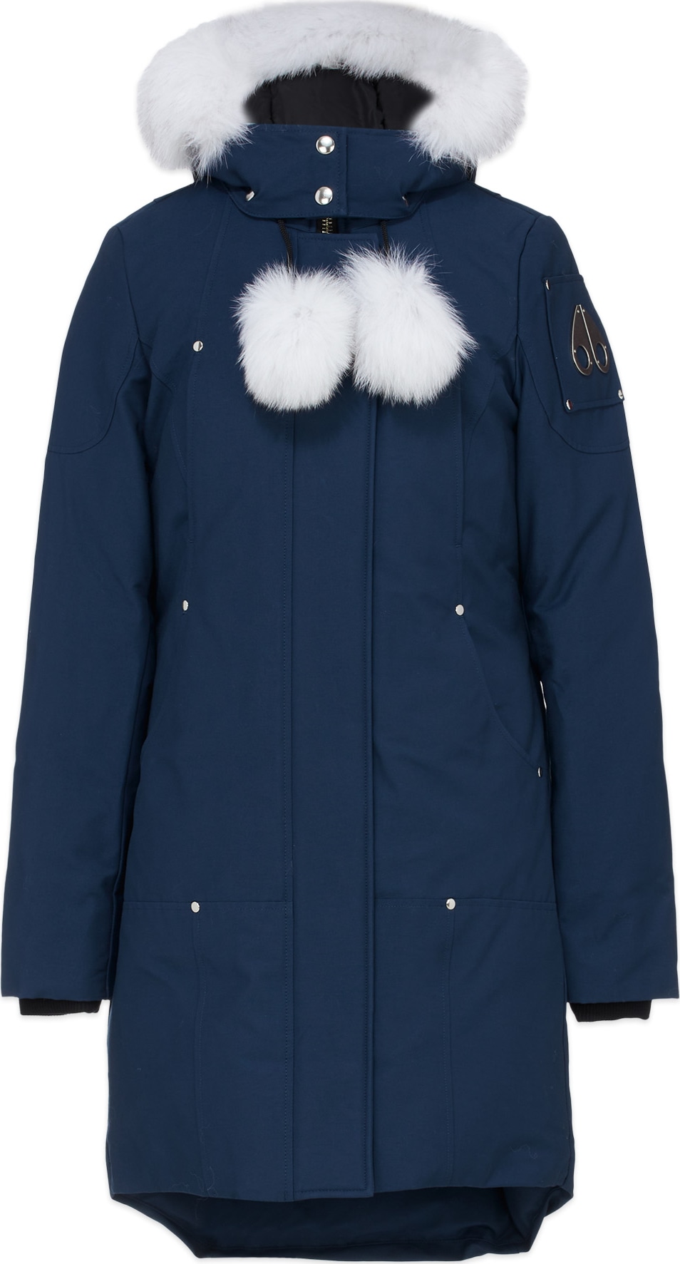 Moose Knuckles: Stirling Parka - Galaxy Blue/Natural | influenceu