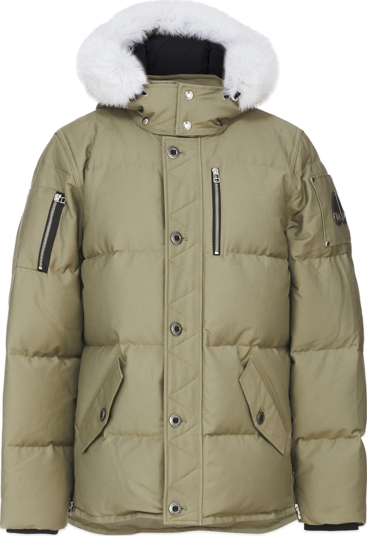 Moose Knuckles: 3Q Jacket - Moonwalk/Natural | influenceu