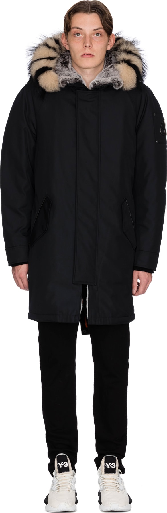 Moose Knuckles: Topland Parka - Black/Multi | influenceu