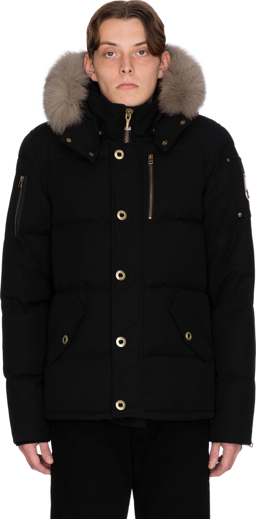 Moose Knuckles: Nelson Jacket - Black/Sly | influenceu