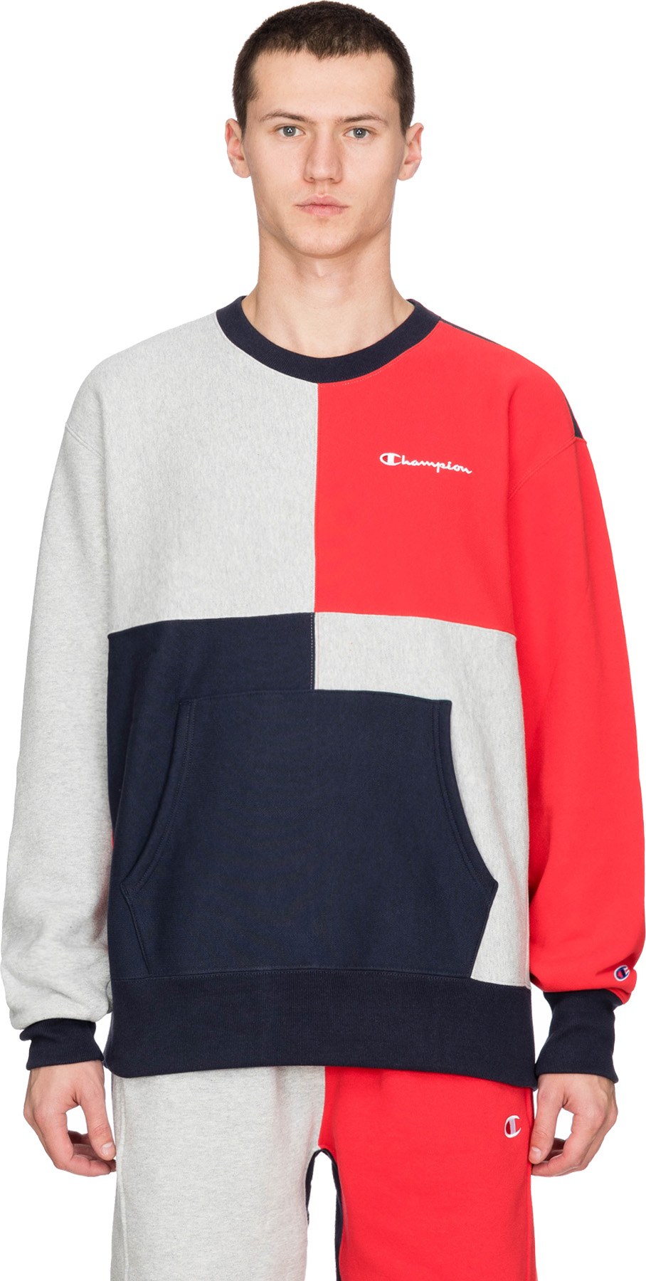 champion colorblock sweater