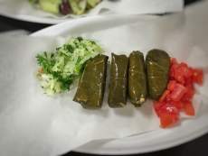 Dolmades or Stuffed Grape Leaves, traditional Greek appetizer