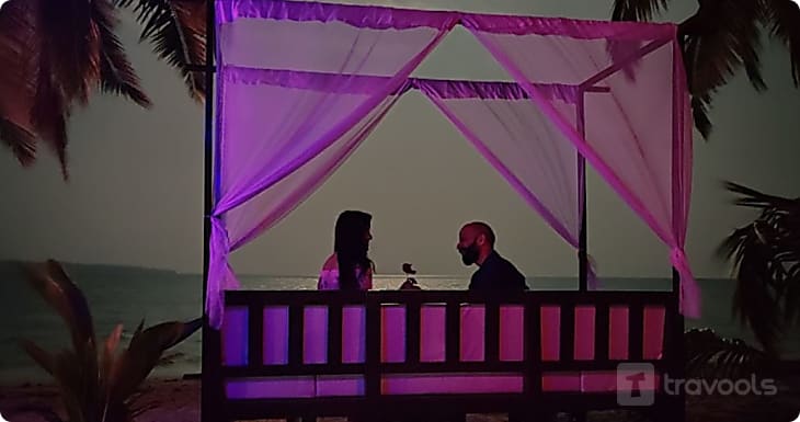 candle light dinner at andaman island