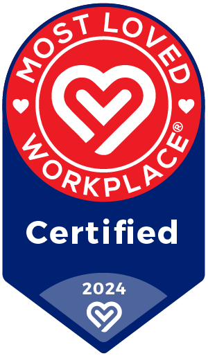 Most loved workplace badge.