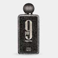 Afnan 9 PM perfume bottle