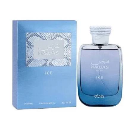 Rasasi Hawas Ice perfume bottle