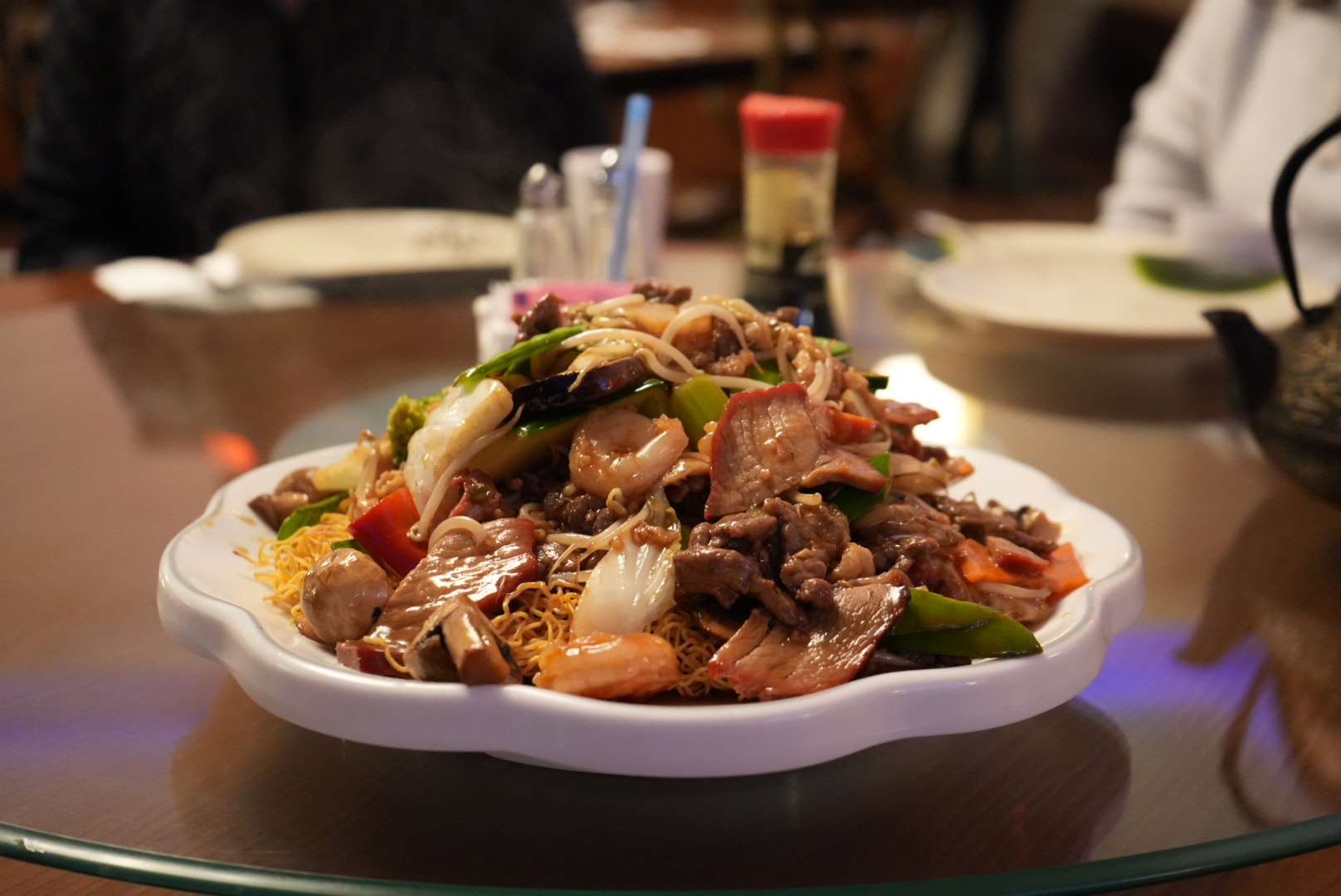 Happy Family on Crispy Noodles