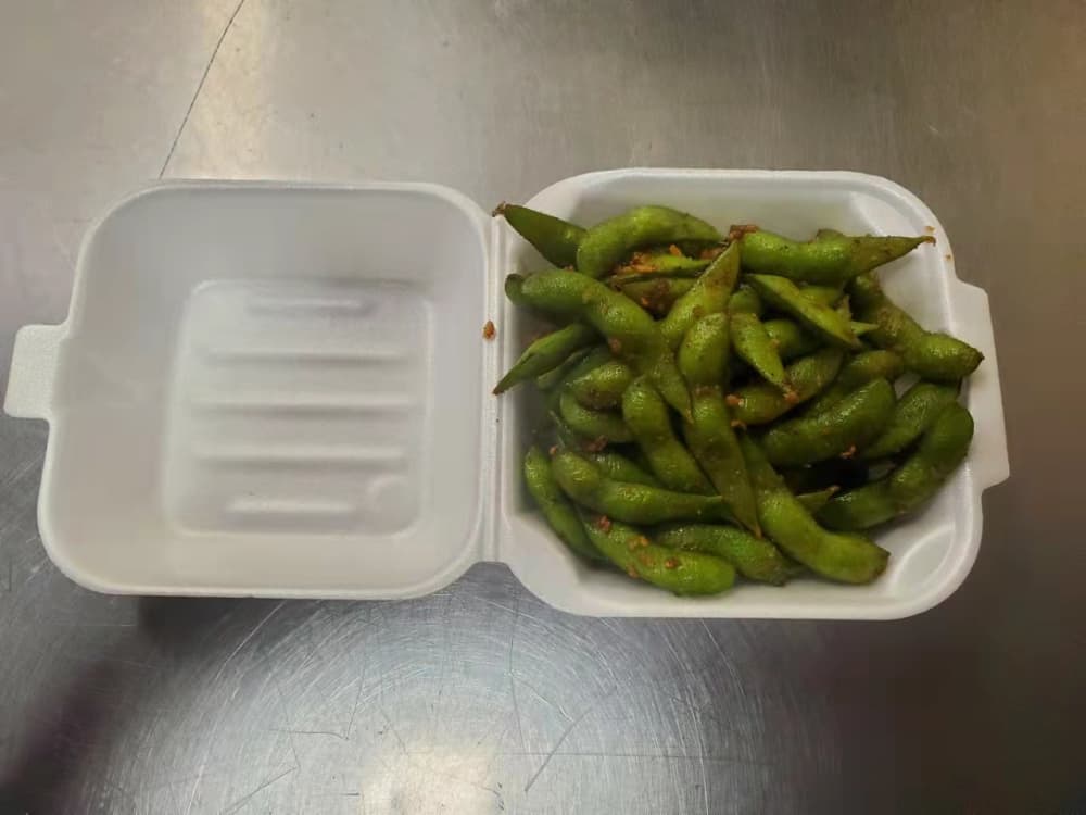 Spicy Garlic Edamame