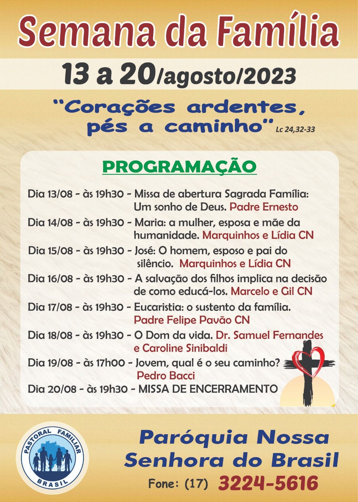 Manhã de Oração – 20 de Agosto