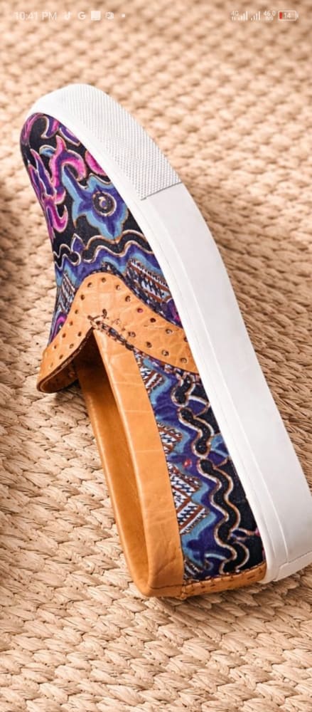 African print sneakers