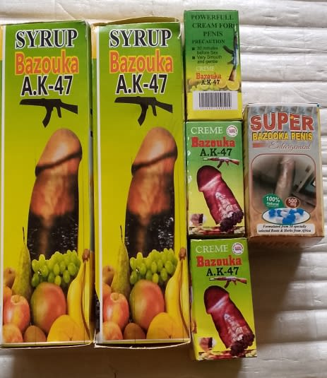 Bazouka AK 47 Syrup+Mini Bazouka Cream+Super Bazouka Capsule for Penis Enlargement