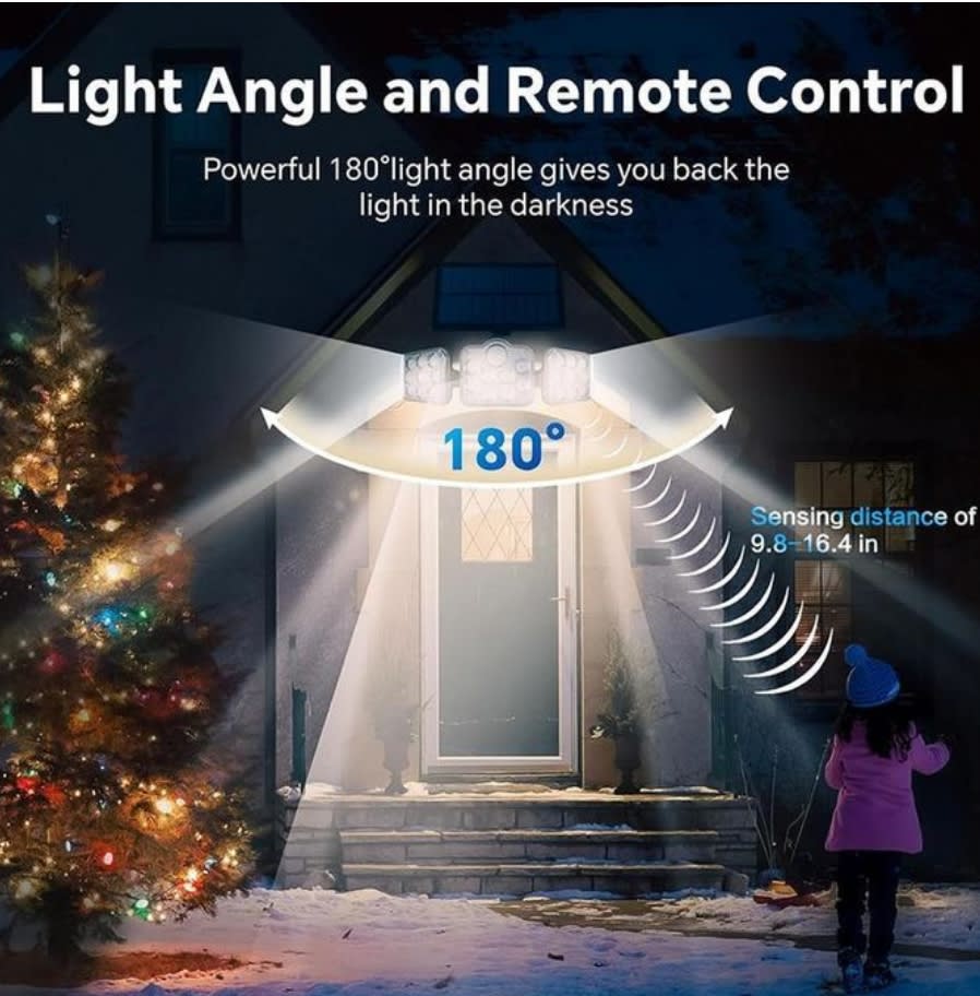 Mythco 138LED Solar Lights with motion sensor