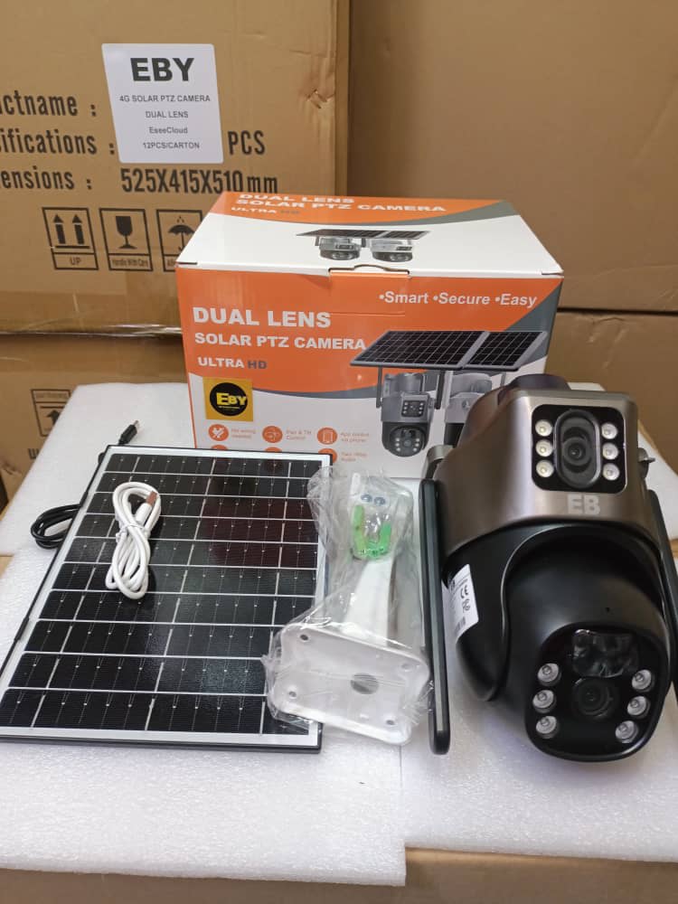 SOLAR POWERED 2 LENS CCTV CAMERA