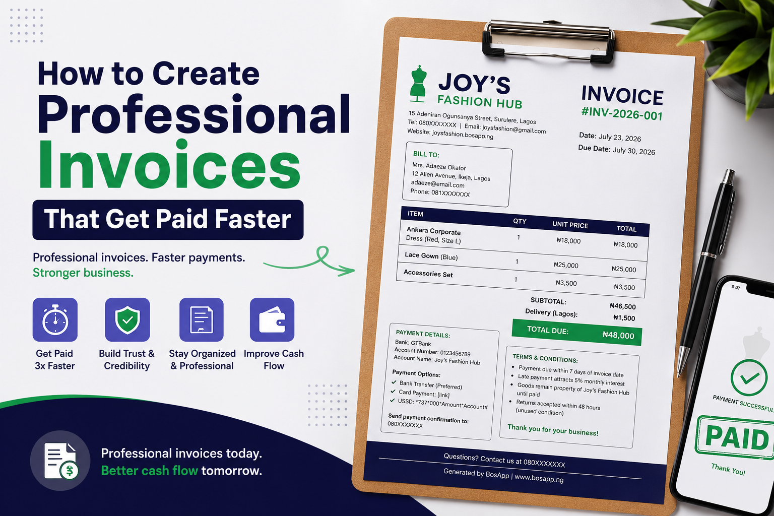 How to Create Professional Invoices That Get Paid Faster