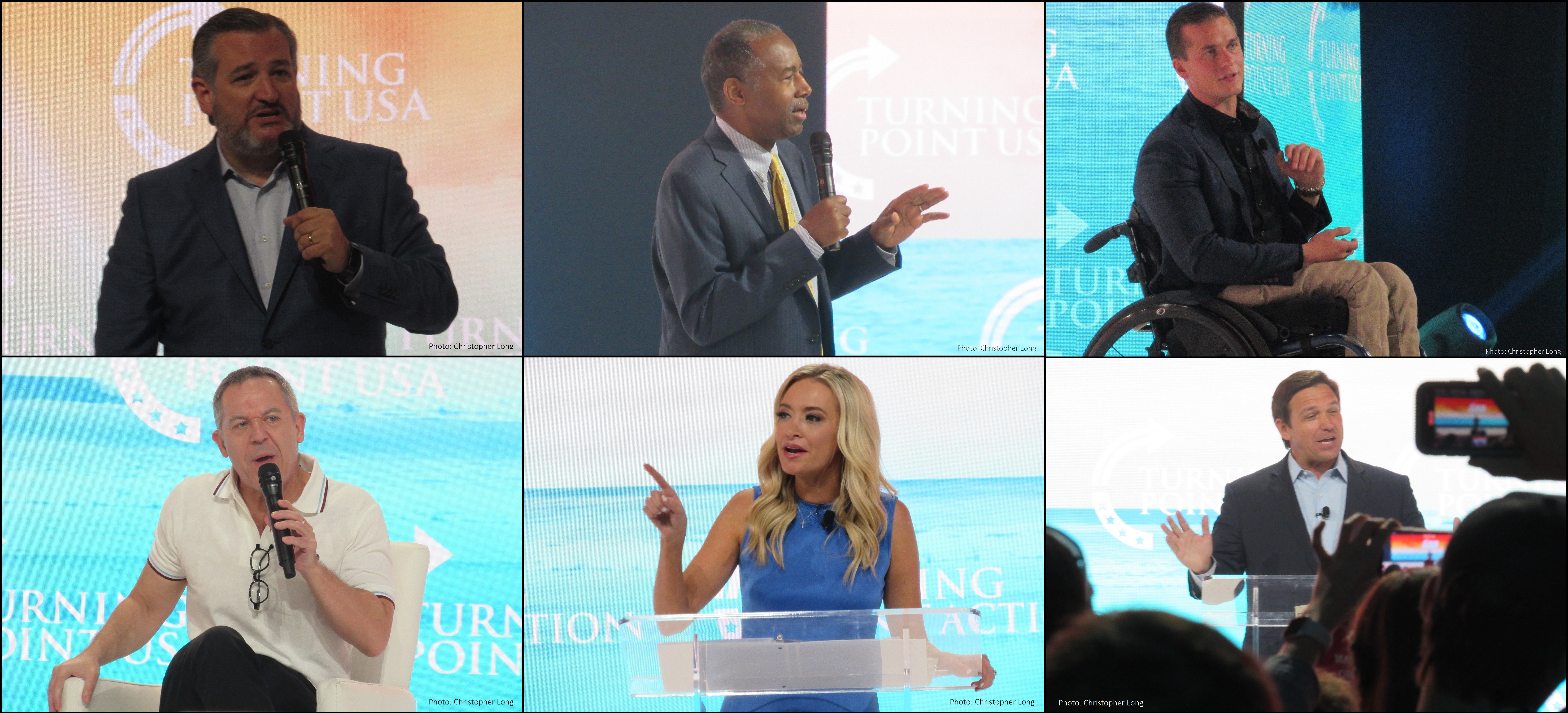 Sunday's speakers included Ted Cruz, Dr. Ben Carson, Madison Cawthorn, Greg Gutfeld, Kayleigh McEnany and Ron DeSantis. Sunday's speakers included Ted Cruz, Dr. Ben Carson, Madison Cawthorn, Greg Gutfeld, Kayleigh McEnany and Ron DeSantis.