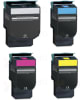 4 Pack Lexmark C540H2 Compatible High-Yield Toner Cartridges