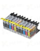 10 Pack Brother LC77 Compatible Extra High-Yield Ink Cartridges