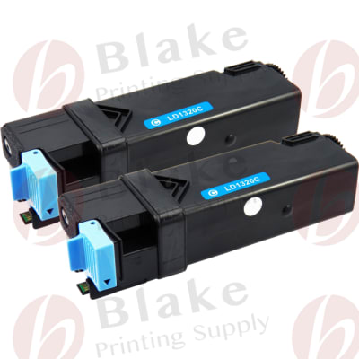 Set of 2 Compatible Dell 310-9060 Cyan High Yield Toner Cartridges (KU053)