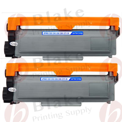 Set of 2 Compatible Brother TN-660 Black High Yield Toner & Drum Cartridges (Replaces TN-630)