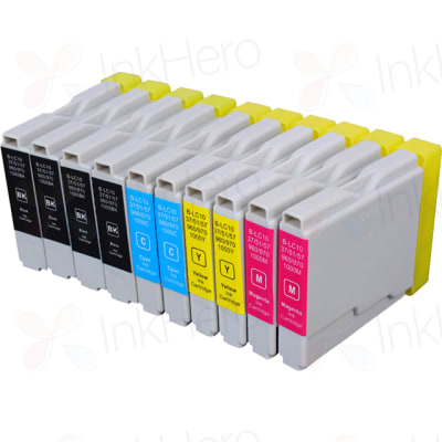 10 pack Brother LC51 Compatible Ink Cartridges