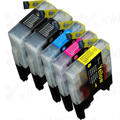 5 Pack Brother LC73 Compatible High-Yield Ink Cartridges (Replaces LC40)