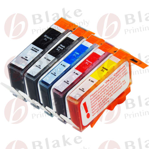 Set of 5 Compatible HP 564XL High Yield Ink Cartridges