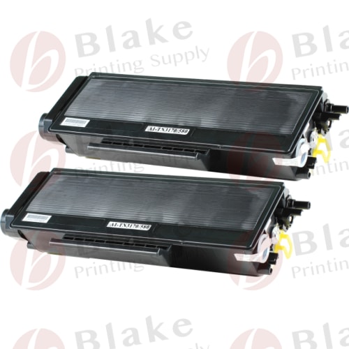2 Pack Compatible Brother TN580 Black High-Yield Toner Cartridge (Replaces TN550)