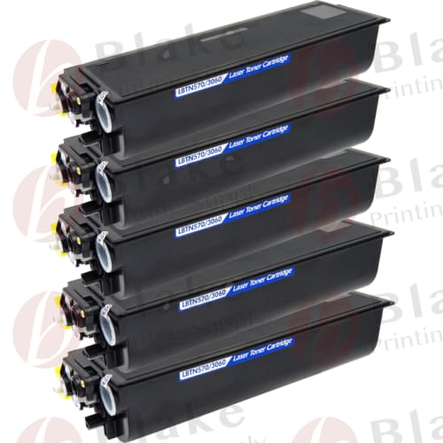 5 x Compatible Brother TN570 Black High-Yield Toner Cartridges (Replaces TN540)