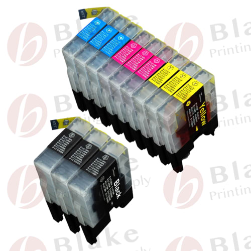 Compatible 12 Pack Brother LC75 High-Yield Ink Cartridges (Replaces LC71)