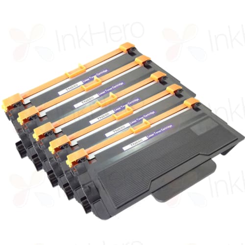 5 Pack Brother TN880 Black Compatible Super High-Yield Toner Cartridge