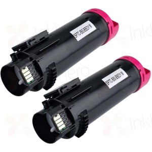 Pack de 2 Dell H625 / H825 cartouches de toner compatible magenta haute capacité (5PG7P)