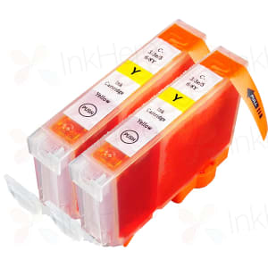 2 Pack Canon BCI-3eY (4482A003) Yellow Compatible Ink Cartridges