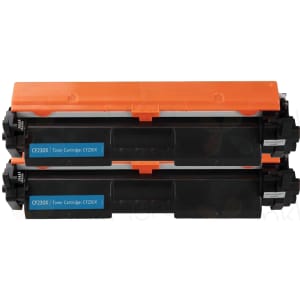 2 Pack HP 30X Black Compatible High-Yield Toner Cartridge (CF230X)