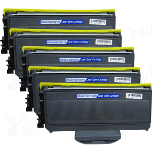 5 Pack Brother TN360 Compatible Toner