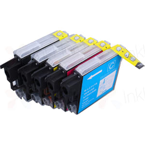 5 Pack Brother LC61 Compatible Ink Cartridges